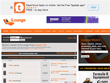 Tablet Screenshot of forums.ilounge.com
